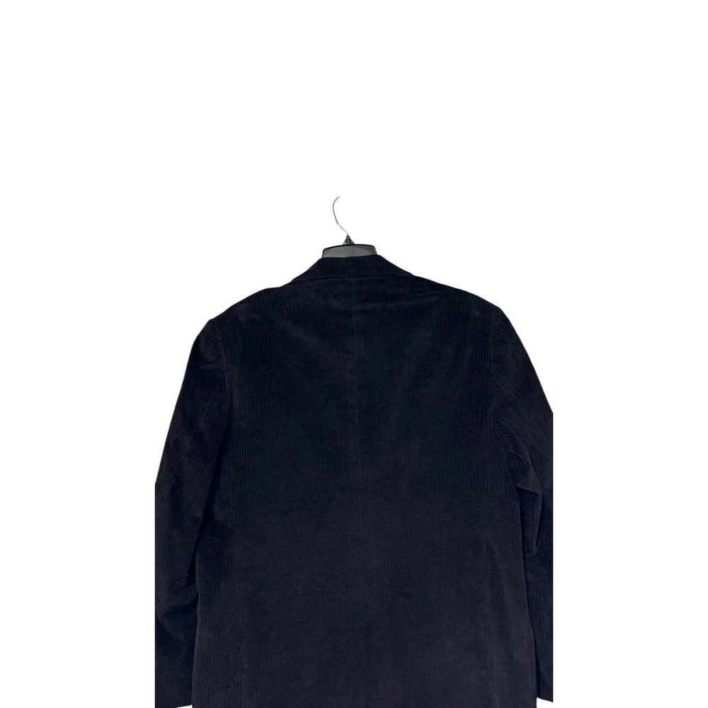 Member's Only Men Blazer Vintage Corduroy 2-Button Ventless Lined Black‎ 40R